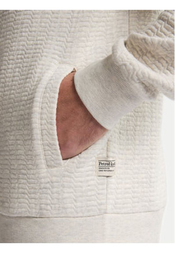 Petrol Industries Bluza M-1050-SWC333 Écru Regular Fit. Materiał: bawełna, syntetyk