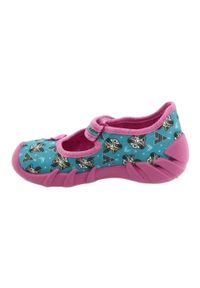 Befado obuwie dziecięce 109P207 niebieskie różowe. Kolor: niebieski, różowy, wielokolorowy. Materiał: bawełna, tkanina #10