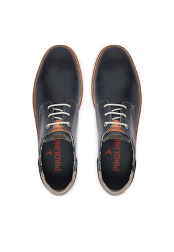 Pikolinos Półbuty Berna M8J-4322C1 Granatowy. Kolor: niebieski. Materiał: skóra