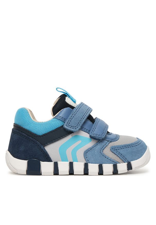 Sneakersy Geox. Kolor: niebieski