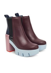 United Nude Botki Grip Chelsea Mid IV 1095992516 Bordowy. Kolor: czerwony. Materiał: skóra #6
