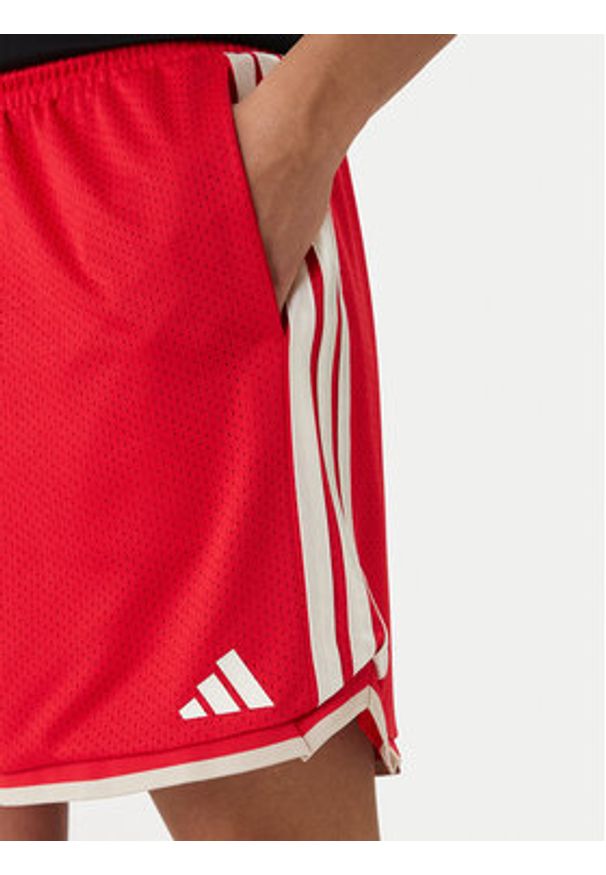 Adidas - adidas Szorty sportowe Stadium JZ6857 Czerwony Regular Fit. Kolor: czerwony. Materiał: syntetyk. Styl: sportowy