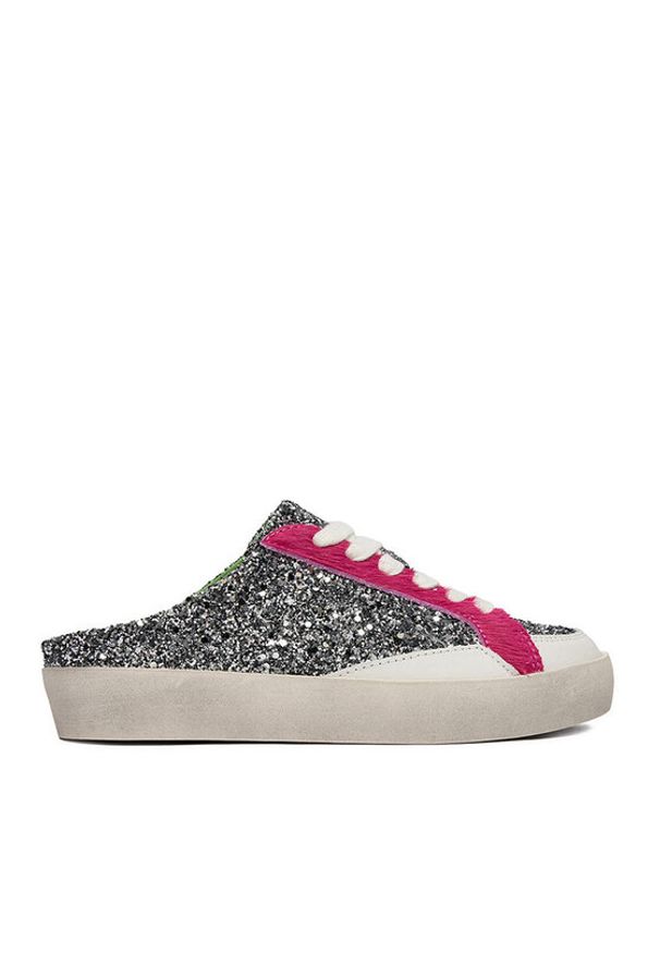 Eva Minge Klapki AHRI-25/502 Srebrny. Kolor: srebrny. Materiał: syntetyk