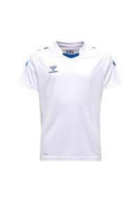 Koszulka sportowa z krótkim rękawem dziecięca Hummel Core XK Kids Poly Jersey S/. Kolor: biały, wielokolorowy, niebieski. Materiał: jersey. Długość rękawa: krótki rękaw. Długość: krótkie #1