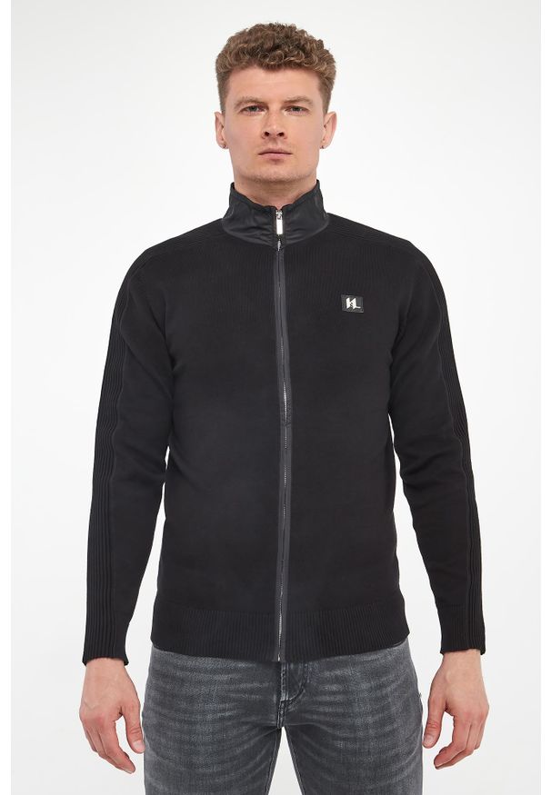 Karl Lagerfeld - Sweter męski zapinany KARL LAGERFELD