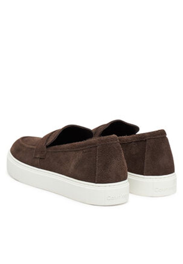 Calvin Klein Półbuty Moccasin Sue Unlined HM0HM01819 Brązowy. Kolor: brązowy. Materiał: skóra, zamsz