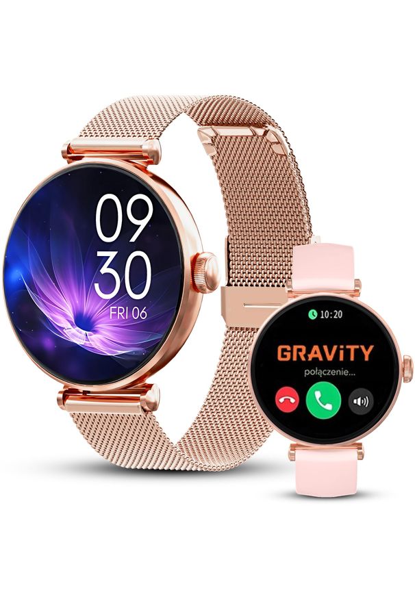 Smartwatch Gravity Zegarek damski SMARTWATCH GT26-1 RG/RG/PK. Rodzaj zegarka: smartwatch
