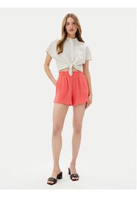Vero Moda Szorty materiałowe Natali 10279687 Różowy Baggy Fit. Kolor: różowy. Materiał: bawełna #3