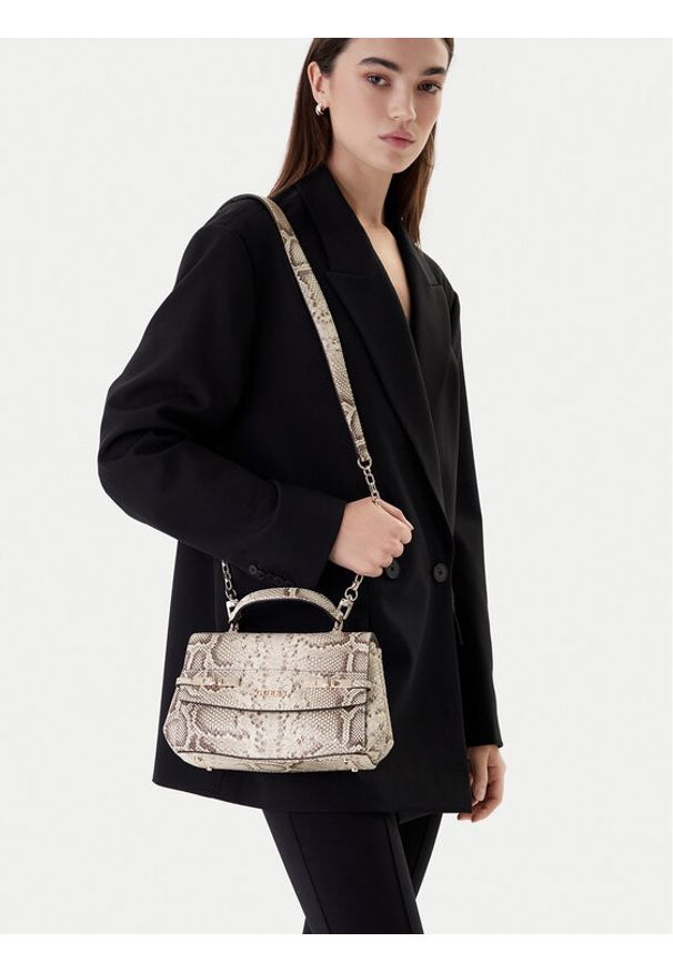 Guess Torebka Melinda HWKG99 33200 Beżowy. Kolor: beżowy. Materiał: skórzane