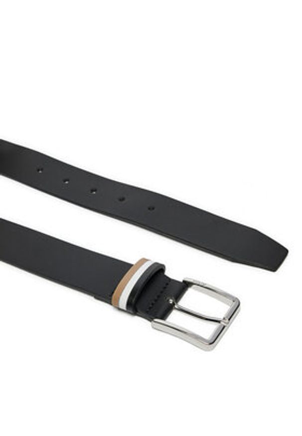 BOSS - Boss Pasek Męski 50529645 Czarny. Kolor: czarny. Materiał: skóra