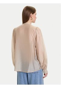 ViCOLO Bluzka TF0256 Beżowy Regular Fit. Kolor: beżowy. Materiał: syntetyk