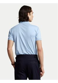 Polo Ralph Lauren Polo 710713130005 Niebieski Slim Fit. Typ kołnierza: polo. Kolor: niebieski. Materiał: bawełna #5