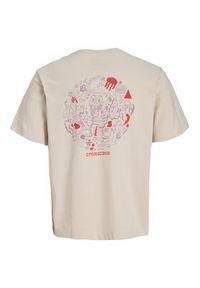 Jack & Jones T-Shirt Spongebob 12286631 Beżowy Relaxed Fit. Kolor: beżowy. Materiał: bawełna #4