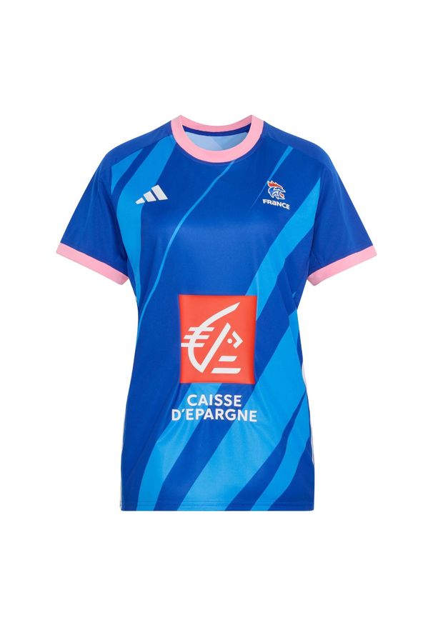 Adidas - Koszulka domowa damska Francji 2026/27. Kolor: niebieski. Sport: piłka ręczna