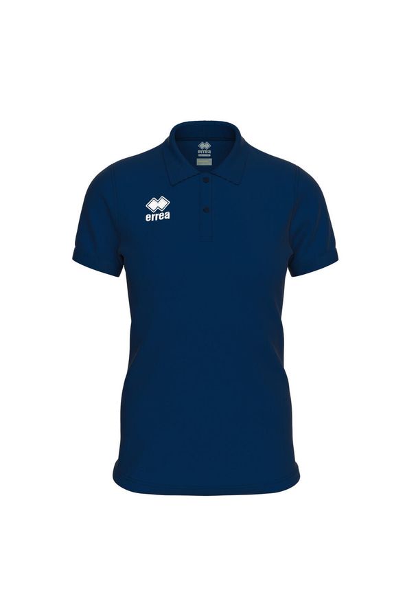 ERREA - Damska koszulka polo Errea Evo. Typ kołnierza: polo. Kolor: niebieski. Styl: sportowy