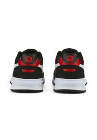 Puma - Młodzieżowe buty sportowe Graviton PUMA Black White Red. Okazja: na co dzień. Kolor: czarny, biały, wielokolorowy, czerwony. Materiał: guma, syntetyk, tkanina, materiał. Sport: bieganie