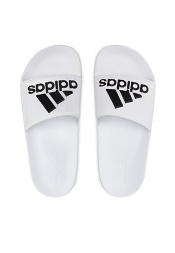 Adidas - adidas Klapki adilette Shower GZ3775 Biały. Kolor: biały. Materiał: skóra