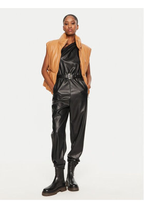 Armani Exchange Bezrękawnik 6DYQ21 YNNYZ 1788 Brązowy Regular Fit. Kolor: brązowy. Materiał: skóra. Długość rękawa: bez rękawów