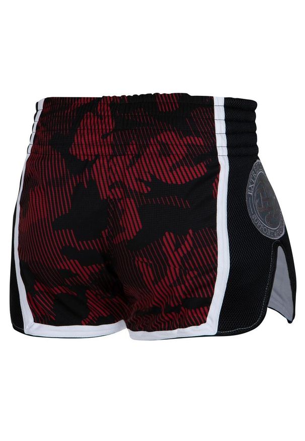 Spodenki Muay Thai męskie EXTREME HOBBY HAVOC. Kolor: czerwony. Materiał: poliester, elastan