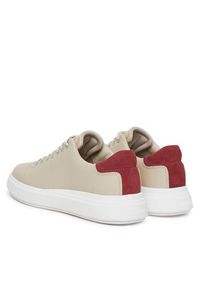 Calvin Klein Sneakersy Cupsole Lace Up - Suede Bt HW0HW02404 Beżowy. Kolor: beżowy. Materiał: skóra #5