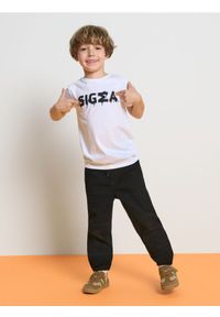 Sinsay - Koszulka z nadrukiem - biały. Kolor: biały. Wzór: nadruk