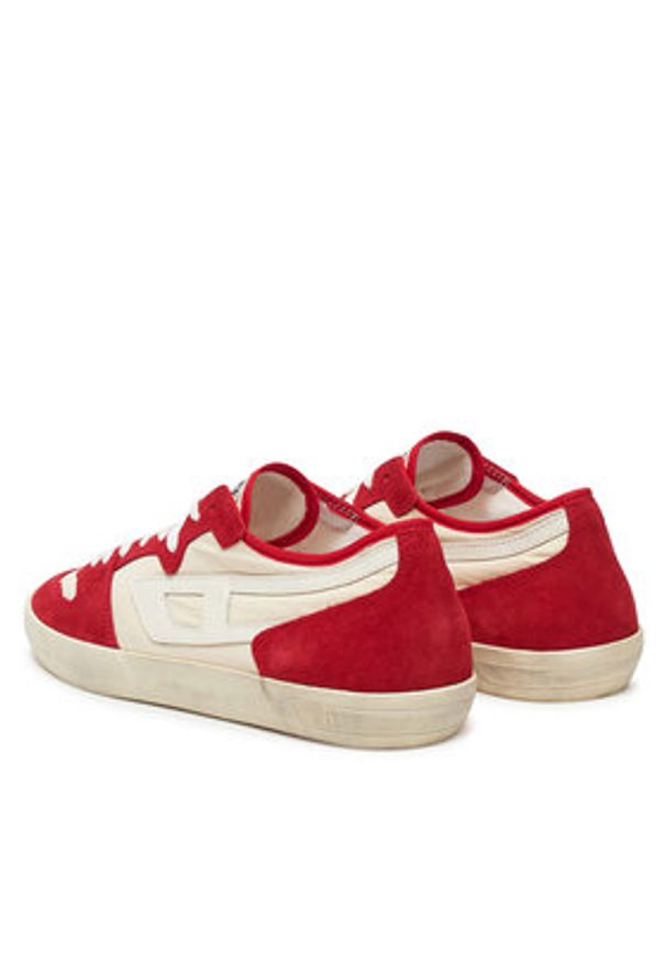 Diesel Sneakersy S-Leroji D-1 Low Y03489P8119 HA678 Czerwony. Kolor: czerwony. Materiał: skóra, zamsz