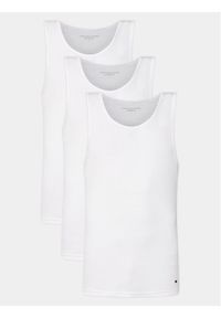 TOMMY HILFIGER - Tommy Hilfiger Komplet 3 tank topów UM0UM03179 Biały Slim Fit. Kolor: biały. Materiał: bawełna, syntetyk