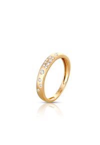 W.KRUK - Pierścionek złoty z diamentami. Materiał: złote. Kolor: złoty. Kamień szlachetny: diament