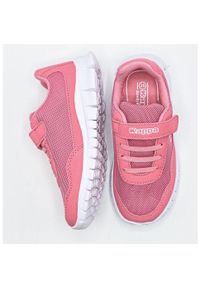 Buty sportowe dla dzieci Kappa Follow K. Kolor: różowy, biały, wielokolorowy. Materiał: materiał. Sport: turystyka piesza