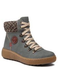 Rieker Trzewiki Z6648-14 Niebieski. Kolor: niebieski. Materiał: skóra #2