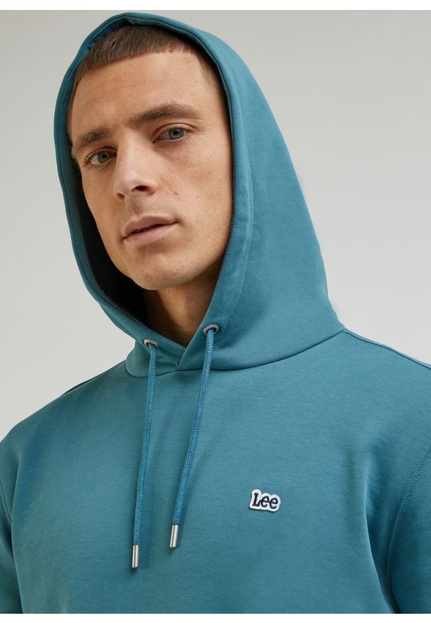 Lee - LEE PLAIN HOODIE MĘSKA BLUZA Z KAPTUREM EDEN L80YRFA64. Typ kołnierza: kaptur