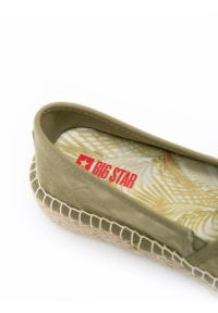 Big-Star - Espadryle damskie khaki LL274853 303. Kolor: zielony. Materiał: jeans. Szerokość cholewki: normalna. Sezon: lato. Obcas: na platformie #6