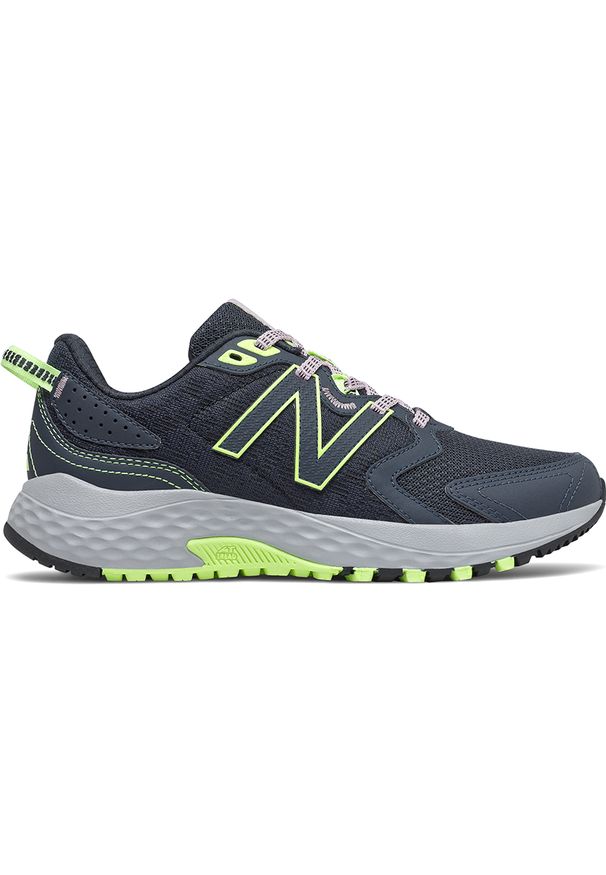 Buty damskie New Balance WT410LP7 – czarne. Zapięcie: sznurówki. Kolor: czarny. Materiał: syntetyk. Szerokość cholewki: normalna. Sport: fitness