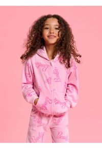 Sinsay - Bluza z kapturem Barbie - różowy. Typ kołnierza: kaptur. Kolor: różowy #1