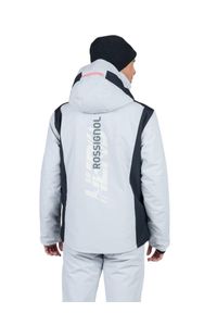 Kurtka Narciarska Rossignol męska Hero Velika JKT jasno-szara. Kolor: szary. Sezon: zima. Styl: wakacyjny #2