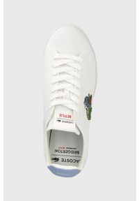 Lacoste sneakersy x Bridgerton Carnaby Piquee kolor biały 45SFA0095. Nosek buta: okrągły. Kolor: biały. Materiał: guma #2