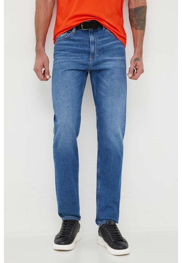 Calvin Klein Jeans jeansy męskie. Kolor: niebieski