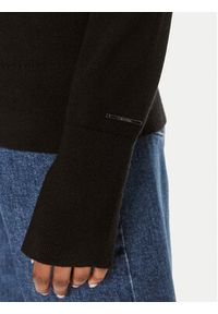 Calvin Klein Sweter K20K207575 Czarny Regular Fit. Kolor: czarny. Materiał: wełna #5