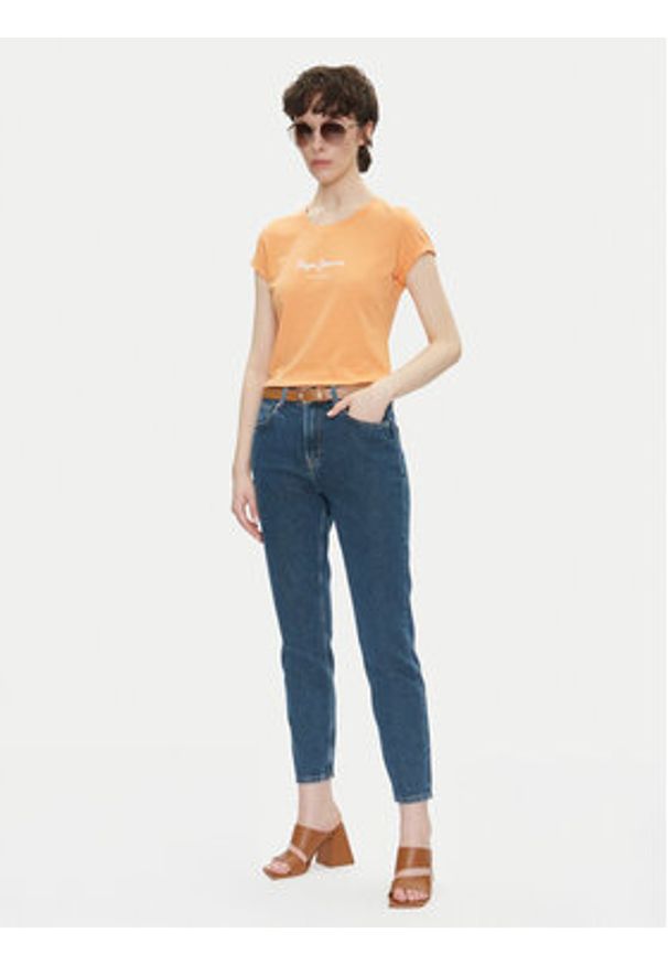 Pepe Jeans Jeansy PL204591 Niebieski Tapered Fit. Kolor: niebieski