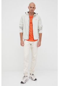 Sisley spodnie bawełniane męskie kolor beżowy joggery. Kolor: beżowy. Materiał: bawełna #4