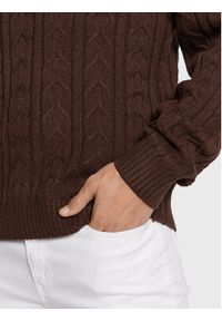Redefined Rebel Sweter Paul 212092 Brązowy Regular Fit. Kolor: brązowy. Materiał: syntetyk #3