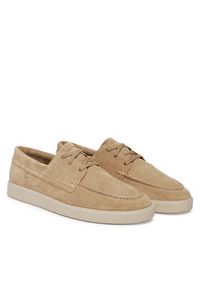 Clarks Półbuty Lockford Boat 26186187 Beżowy. Kolor: beżowy. Materiał: skóra, zamsz #6