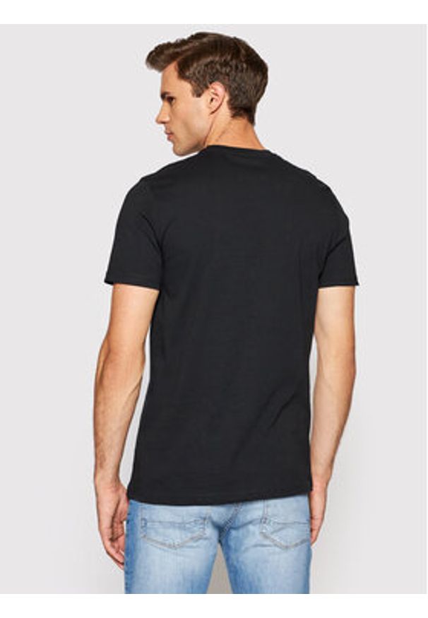 United Colors of Benetton - United Colors Of Benetton T-Shirt 3U53J1F15 Czarny Regular Fit. Kolor: czarny. Materiał: bawełna