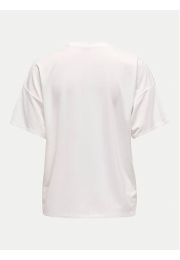 only - ONLY T-Shirt Melina 15342876 Biały Regular Fit. Kolor: biały. Materiał: syntetyk