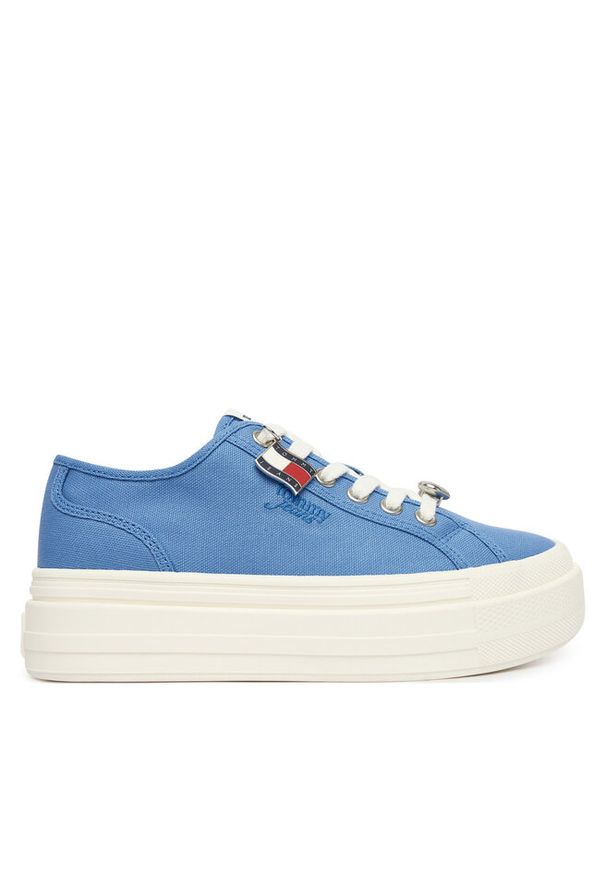 Sneakersy Tommy Jeans. Kolor: niebieski