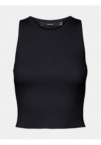 Vero Moda Top Ginny 10300339 Czarny Slim Fit. Kolor: czarny. Materiał: syntetyk