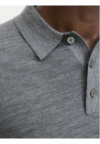 Jack & Jones - Jack&Jones Sweter Merino 12281757 Szary Regular Fit. Kolor: szary. Materiał: wełna
