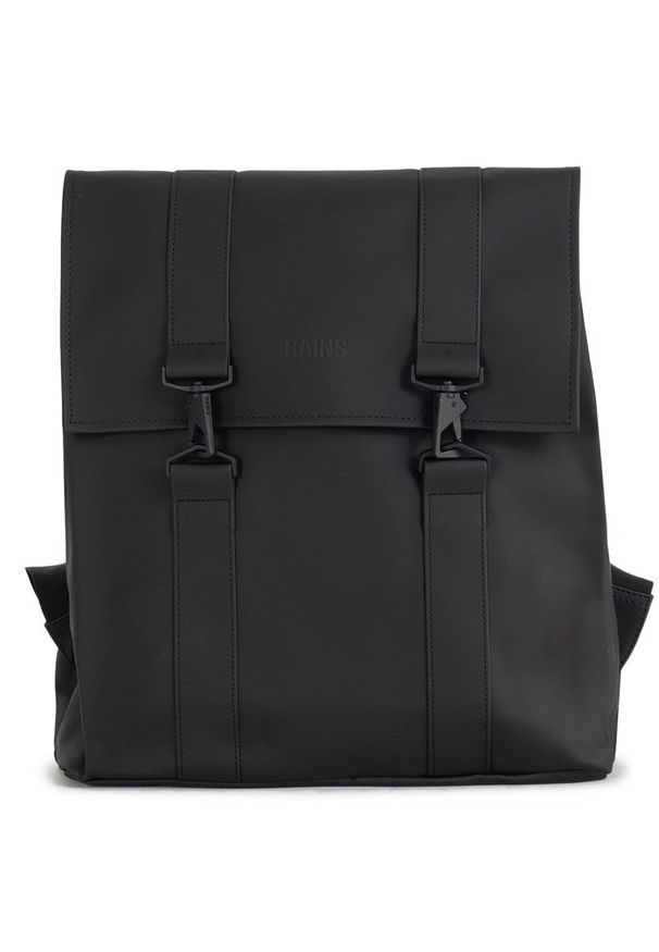Plecak Rains MSN Bag W3 13300-01 - czarny. Kolor: czarny. Materiał: materiał, poliester. Styl: elegancki