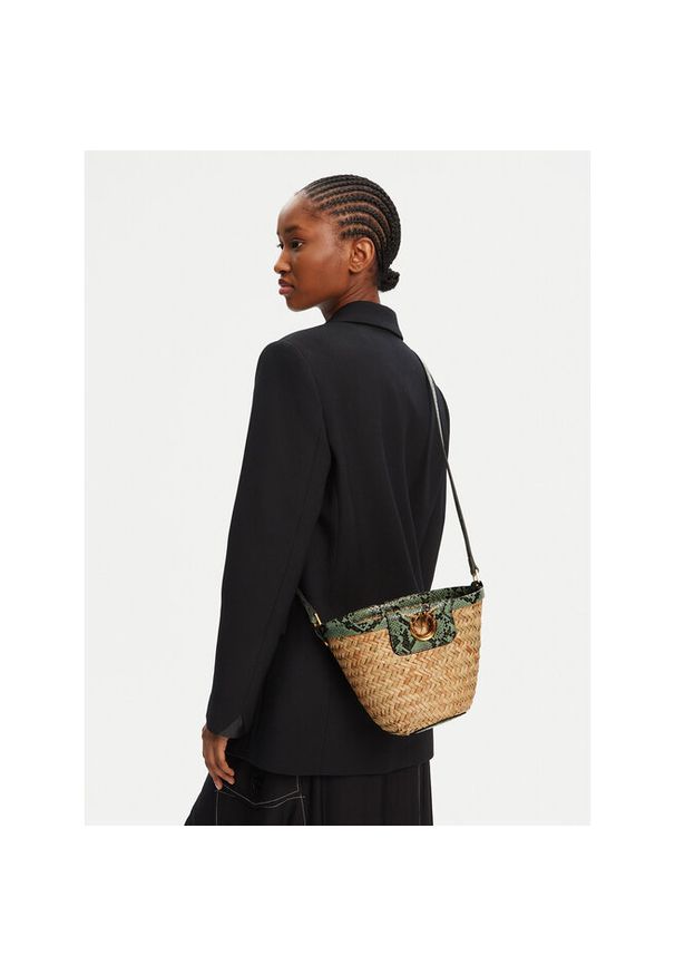 Pinko - Torebka PINKO. Kolor: beżowy