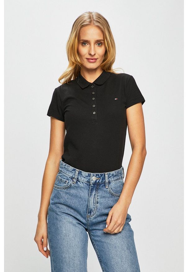 TOMMY HILFIGER - Tommy Hilfiger - Top. Kolor: czarny